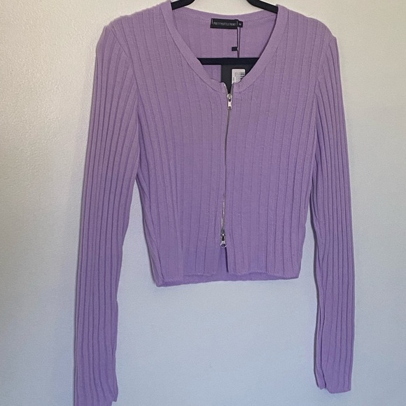 pretty little thing lilac cardigan